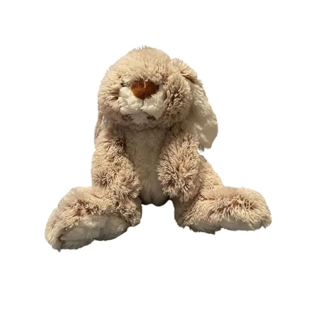 Melissa and Doug Kids Sitting Plush Bunny Rabbit Soft Stuffed Animal Brown Cream